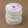 Pearls on threads, round, 6 mm, 9 ± 1 m, white color