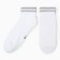 Women's socks shortened, white color, size 25-27