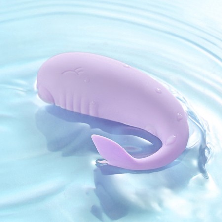 Vibro -yard with clitoral stimulation, G spot, ZU USB, App control, Soft silicone, purple 10619-6