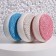 Pumza for a pedicure, with a rubber insert, 8 × 8 cm, in a box, color mix