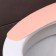 The sticker for the toilet is plain, 2 pcs (pink)