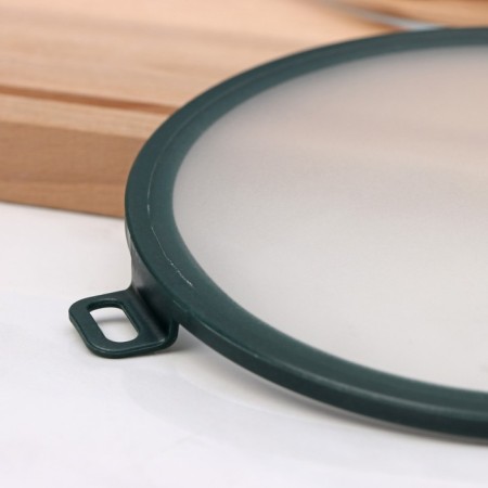 Vacuum lid for utensils shade, d = 16 cm, green color-10