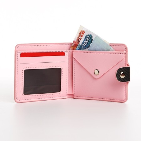 The wallet on the button, the color is gray/red-4