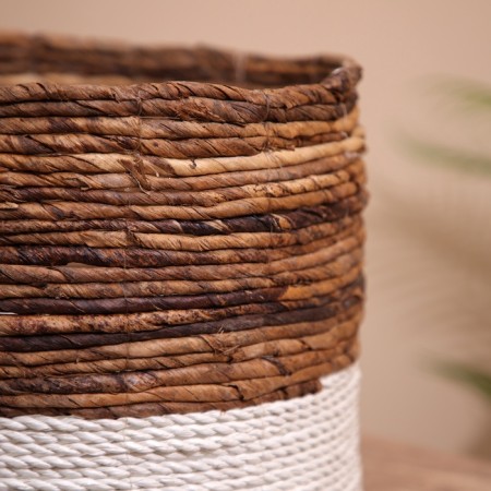 Wicker basket 30x30x25 cm-5