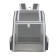 A backpack-carrier for cats and dogs, oxford+grid, 32 x 28 x 40 cm, gray