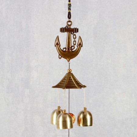 Wind Music Metal "Anchor" 6 bells 60 cm-1