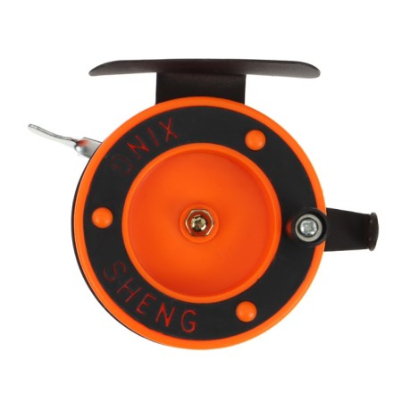 Inertial coil, plastic metal, diameter 6.5 cm guiding fishing lines, black-red, 801d-3