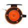 Inertial coil, plastic metal, diameter 6.5 cm guiding fishing lines, black-red, 801d