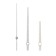 A set of 3 arrows for 55/76/77 mm watches, packing 10 pcs, silver