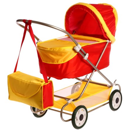 Puppet stroller No. 6, red/yellow color