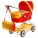 Puppet stroller No. 6, red/yellow color
