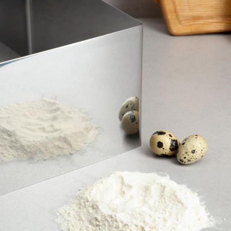 Baking and calculation form "Square", H-14 cm, 22 x 22 cm-2