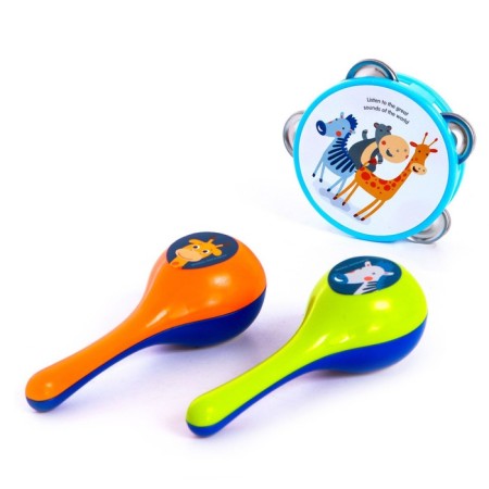 A set of musical instruments "animals", 3 subjects, in a package