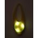 Light beacon on the collar/leash with 3 lumines of the “foot”, 3.2 cm, silicone, yellow
