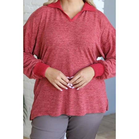 Female pulver, size 54, red color-4