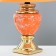 Laima table lamp E14 40W orange-gold 22x22x35 cm Risalux
