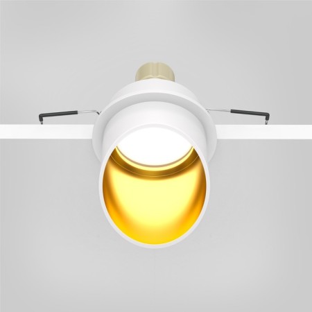 The built-in lamp Technical DL044-01-GU10-W, GU10, 1x12 W, 68x68x70 mm, white with gold-1