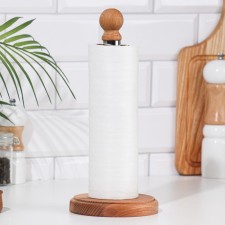Paper towel holder treated with oil