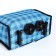 Folding bag on Velcro, 2 wheels, blue color