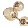 Astoria chandelier, 6x60W E27, champagne color