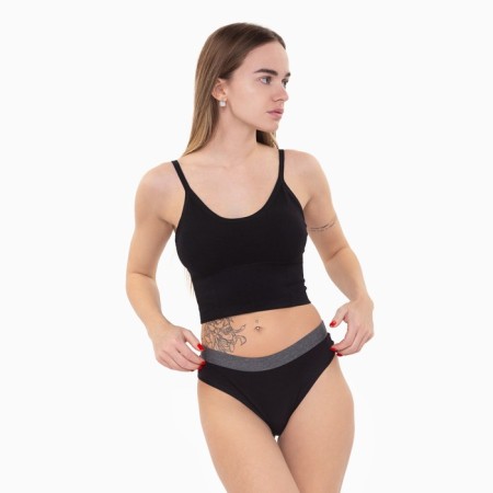Cowards women's thongs, black color, size 44-5