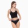 Cowards women's thongs, black color, size 44