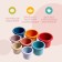 Developing pyramid "Buckets", 8 objects