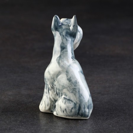 Porcelain figurine "Mittelshneuszer Gray", 8x5.5x4 cm, copyright painting-3