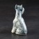 Porcelain figurine "Mittelshneuszer Gray", 8x5.5x4 cm, copyright painting