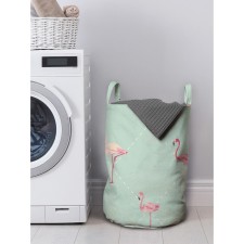 Basket for storage of things “Flamingo invasion”, size 35x50 cm