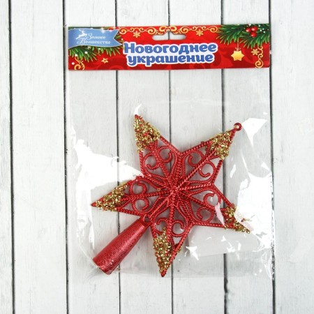 Top "Star Cinter Brillings" 17x14.5 cm, red-gold-1