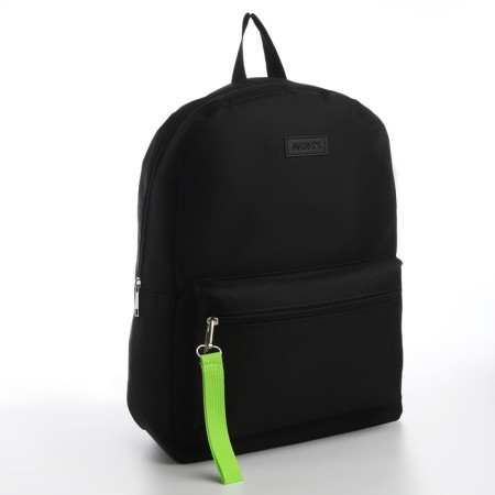 School textile backpack with a lobe of a sling, 38x29x11 cm, black-3