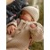 Knitted Knot Killed with Pure Love Tot hat, height 74 cm, beige color