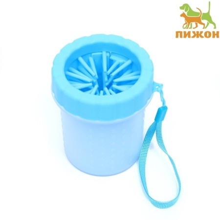 Lapomome for cats and dogs with silicone villi 9 x 9 x 11 cm, blue