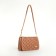 Bag Women's Messenger with a zipper, beige color