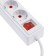 Extension cord Luazon Lighting, 3 sockets, 2 m, 10 A, 2200W, 2x0.75 mm2, 2xUSB, with excavation, b
