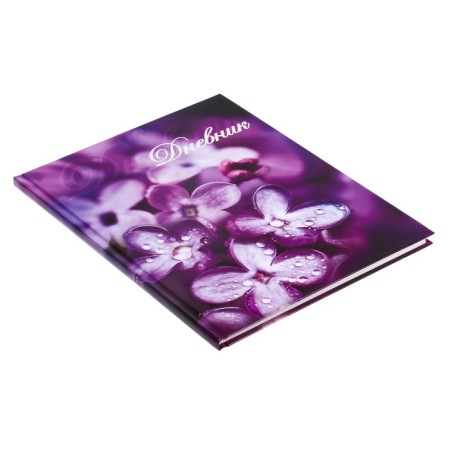 Diary for grades 5-11, "flowers", solid cover 7BC, glossy lamination, 48 sheets-1