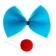 Carnival set "Clown" 2 items: bow, nose, color mix