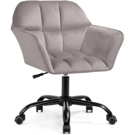 Computer chair Anco Plastic/velor, black/gray 63x60x77 cm