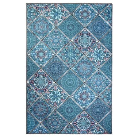 Rosetta Dzhtal carpet, size 110x170 cm., Blue rhombuses