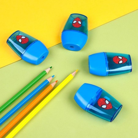 Plastic sharpener, blue color, spider-man-6