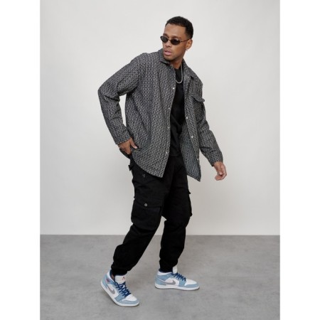 Male windbreaker, size 52, black color-6