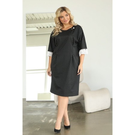 Female dress, size 52, black color-6