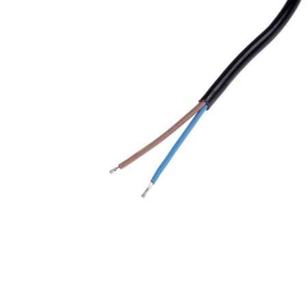 A network cord with a fork, 2.5 m, SHVVP 2 x 0.5 mm2, black-3