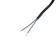 A network cord with a fork, 2.5 m, SHVVP 2 x 0.5 mm2, black