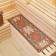 Bath sunbed with a print "Retro 2" 145x50 cm