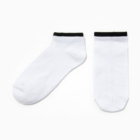 Women's socks, white/black color, size 35-38