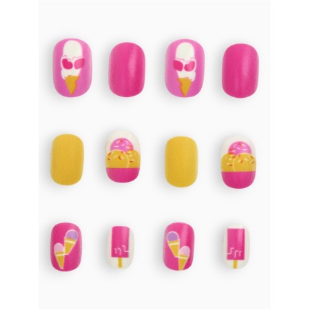 Children's false nails "Sweet cakes", 12 pcs-1