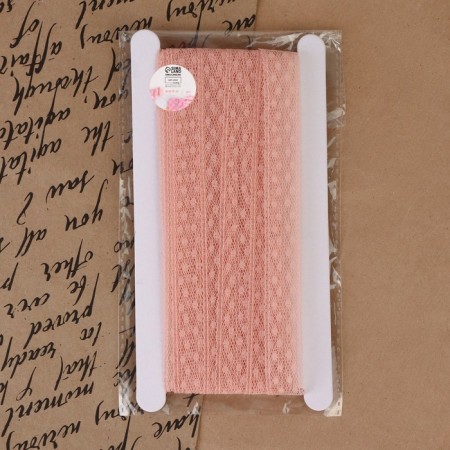 Capricon lace, 15 mm × 10 ± 1 m, powder color-3