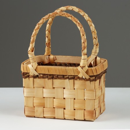 Wicker basket, 18 x 10 x 11.5/23 cm, sequoia-2